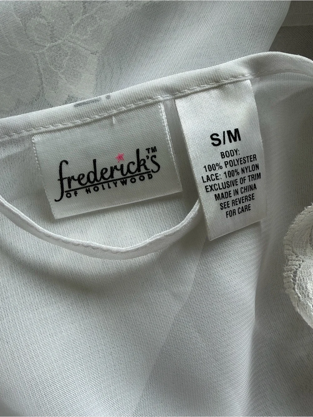 Frederick's of Hollywood Long Nightgown and Robe Bridal Set